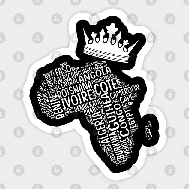 Black History, Africa Map, Colors, African American, light Sticker by UrbanLifeApparel